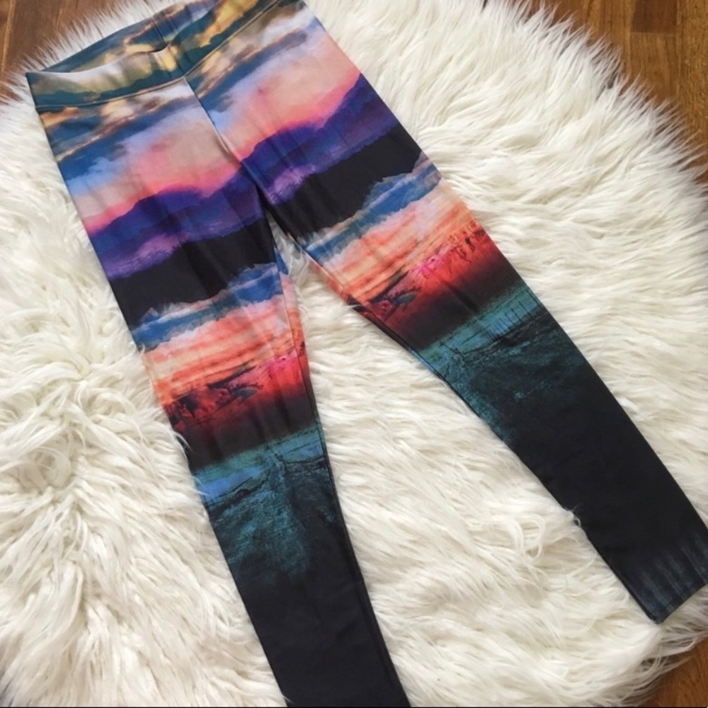 Sunrise print leggings